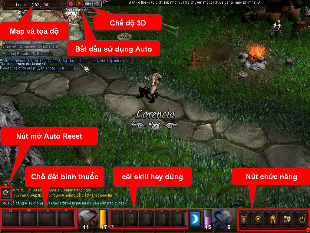Chức năng chính của Game MU Khát Vọng